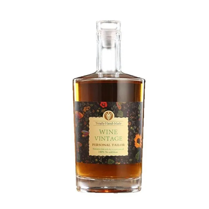 Fabriek directe verkoop fruitwijnflessen: 100 ml, 200 ml, 375 ml, 500 ml, 700 ml, 750 ml glazen wijnflessen